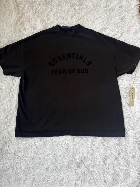 Fear of God Other - Fear of God Essentials Black Logo Short Sleeve Tee